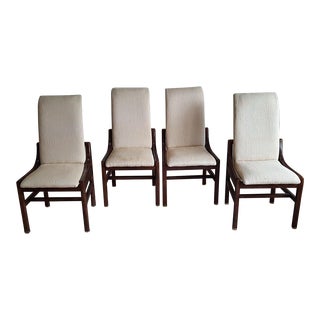 1970s Vintage Mid-Century Modern Henredon “Scene One Collection” Chairs - Set of 4 For Sale