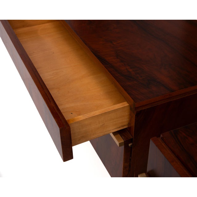 Swedish Rosewood Brass Nightstands After William Hinn Mid Century - A Pair For Sale - Image 11 of 11