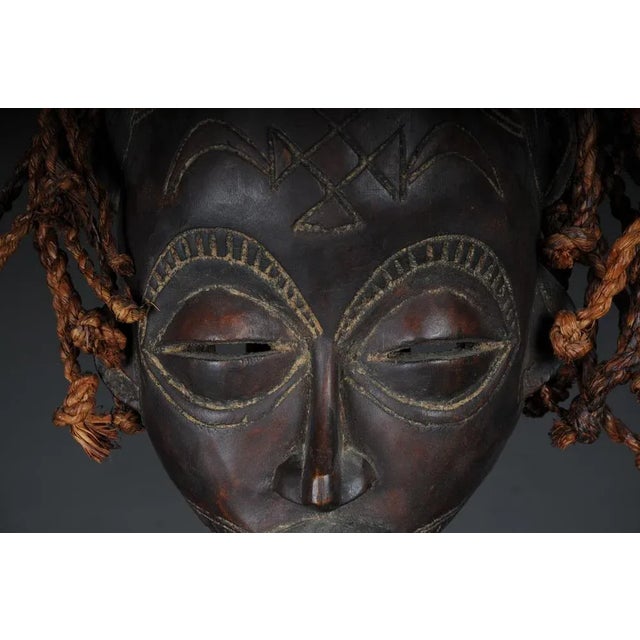 Antique Carved Wood Mask For Sale - Image 3 of 10