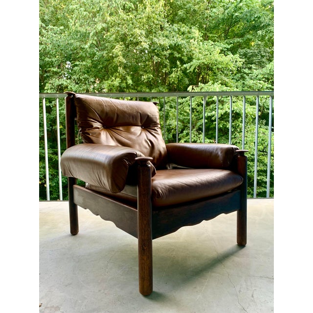 Brutalist Lounge Chair in the style of Sergio Rodrigues, 1960s For Sale - Image 13 of 13