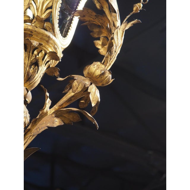 Metal Late 18th Century Venetian Gilt Metal and Glass Lantern For Sale - Image 7 of 18