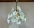 Glass Vintage Murano Style Glass Flower Chandelier, White Floral Ceiling Light, Italian Romantic Bedroom Lighting - a Pair For Sale - Image 7 of 16