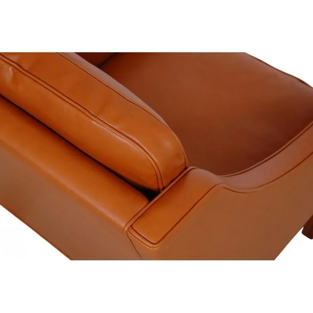 Brown Model 2207 Lounge Chair in Walnut Anilin Leather by Børge Mogensen for Fredericia For Sale - Image 8 of 11