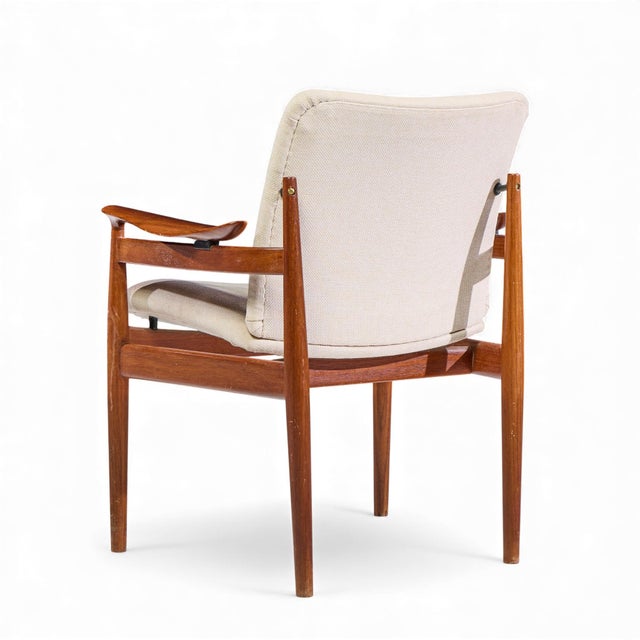 Mid 20th Century Finn Juhl Model 192 Mid Century Danish Teak Occasional Chair For Sale - Image 5 of 10