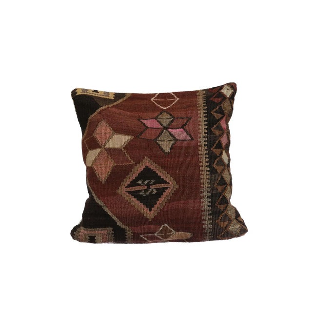 Handmade Kilim Pillow Cover For Sale - Image 4 of 4