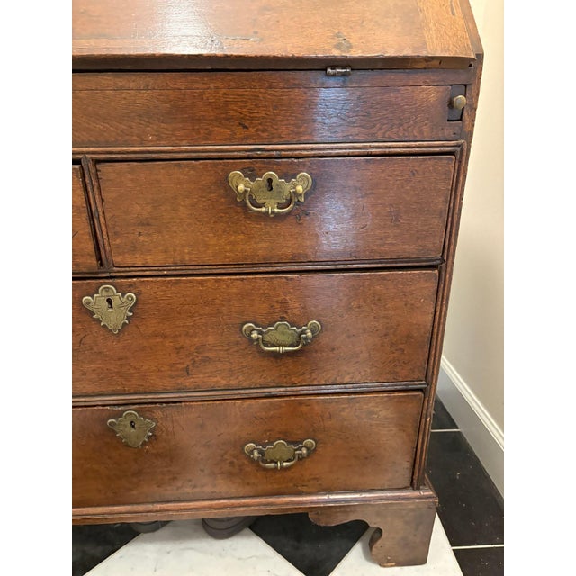 Antique English Georgian Style Slant Top Secretary Desk For Sale In New York - Image 6 of 15