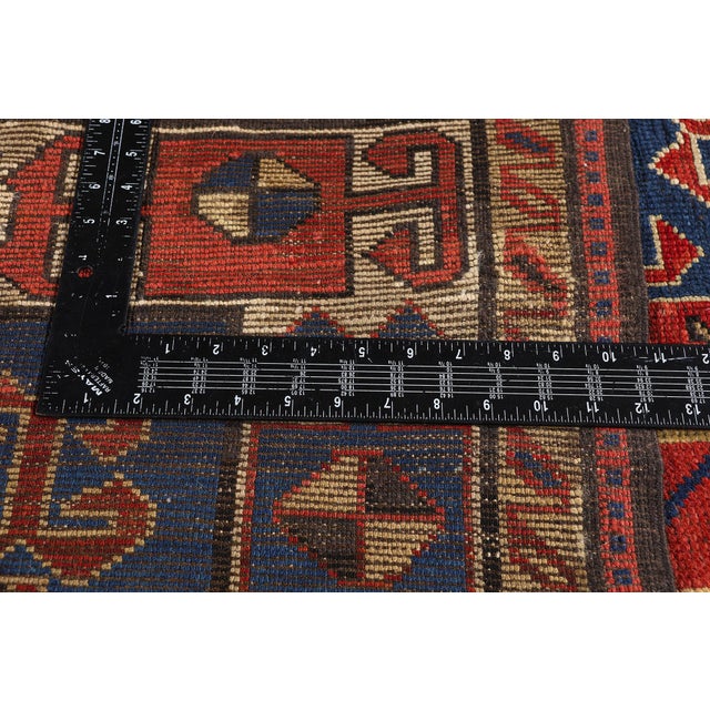 Textile Late 19th Century Caucasian Kazak Rug, 03'04 X 06'01 For Sale - Image 7 of 10