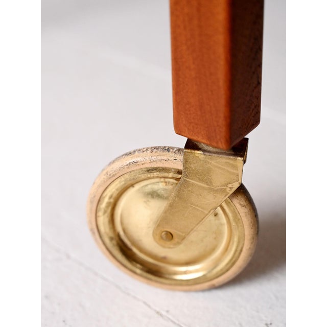 Brown Vintage Scandinavian Julius Trolley by Sven Engström & Gunnar Myrstrand for Tingströms, 1960s For Sale - Image 8 of 11