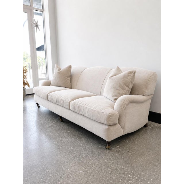 Ralph Lauren Ralph Lauren English Roll Arm Sofa in Savoie Plush For Sale - Image 4 of 6