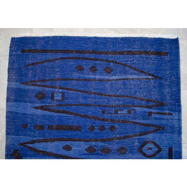 Paul Klee - Heroic Strokes of the Bow - Inspired Silk Hand Woven Area Rug - Wall Rug 4′3″ × 6′1″ For Sale - Image 14 of 17