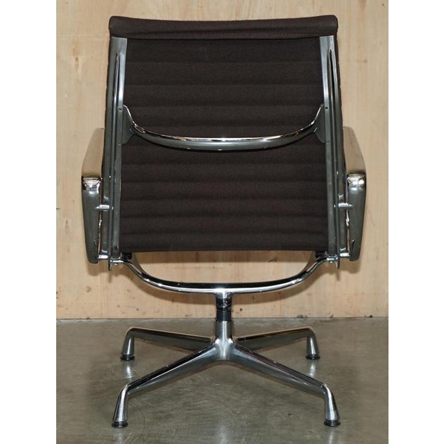 Brown EA 108 Swivel Desk Chair by Charles and Ray Eames For Sale - Image 13 of 17