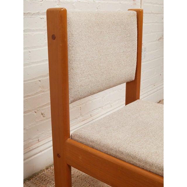 Mid 20th Century Set of Six Danish Modern Teak Chairs For Sale - Image 12 of 12