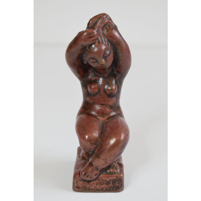 Ceramic Woman Figure by Gertrud Kudielka for L. Hjorth Fabrikken For Sale - Image 7 of 7