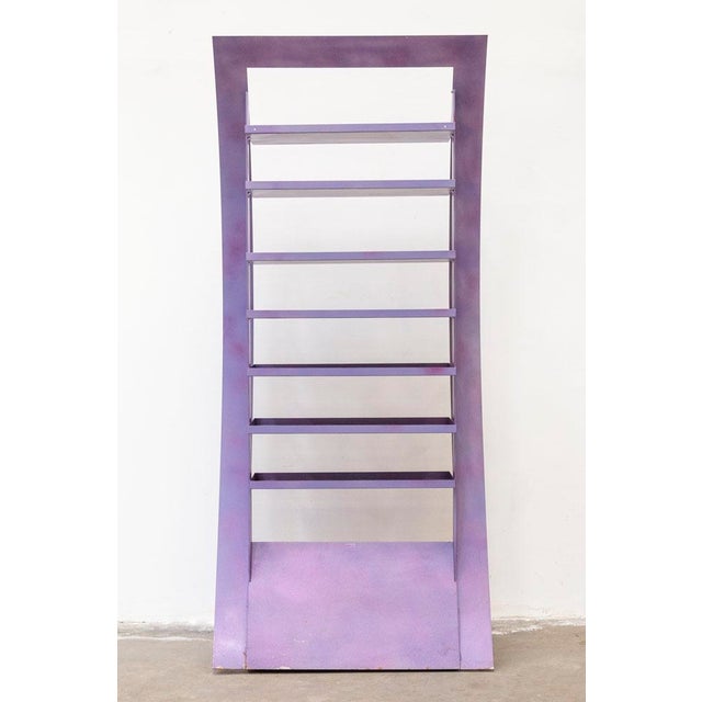 Purple Metal Bookcase from CMP&P Milano For Sale - Image 10 of 14