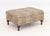 Wood George Smith Style Leopard Print Ottoman For Sale - Image 7 of 8