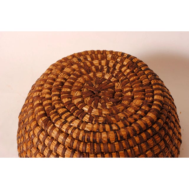 Primitive Straw Basket, Early 20th Century For Sale - Image 4 of 10