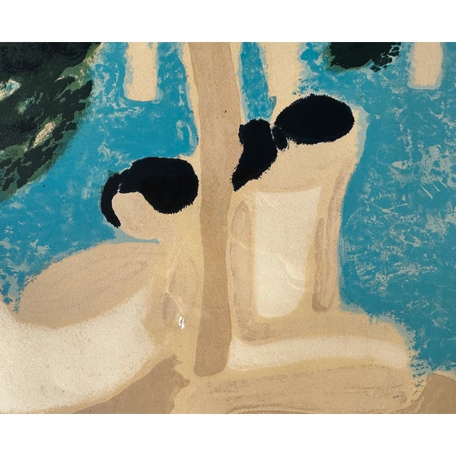 Figurative Andre Brasilier - Pont Des Arts - Limited Editiion French Modernist Print For Sale - Image 3 of 8
