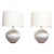 Pair of Oversized White Ceramic Table Lamps by Lee Rosen for Design Technics For Sale - Image 13 of 13