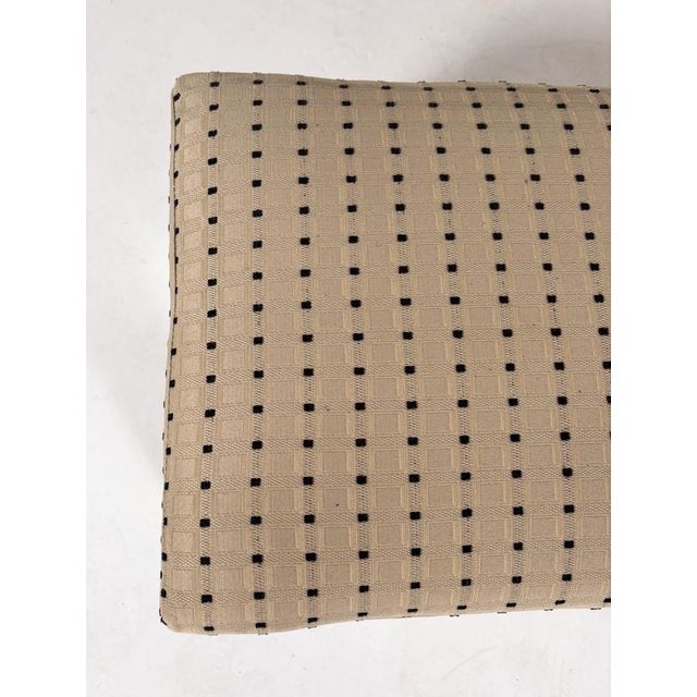 1960s Large Wood and Upholstery Bench, 1960s For Sale - Image 5 of 7