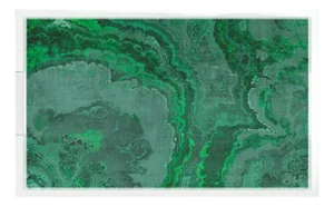 Agate Malachite Acrylic Rectangle Decorative Tray, Medium