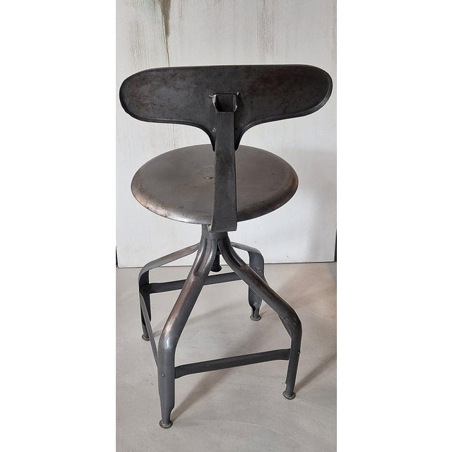 Vintage Nicolle high chairs, also known as draftsman's or architect's chairs, originally created in France in 1928. Made...