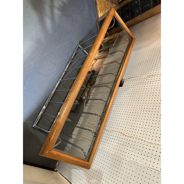 1960s Mid Century Modern Milo Baughman Style Smoked Glass Console Table For Sale - Image 4 of 7