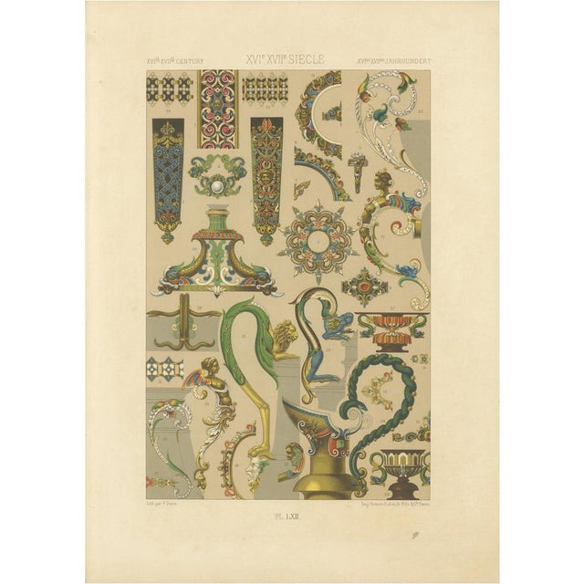 F. Darin, LXII of L’Ornement Polychrome, 1869, Paper For Sale - Image 10 of 10
