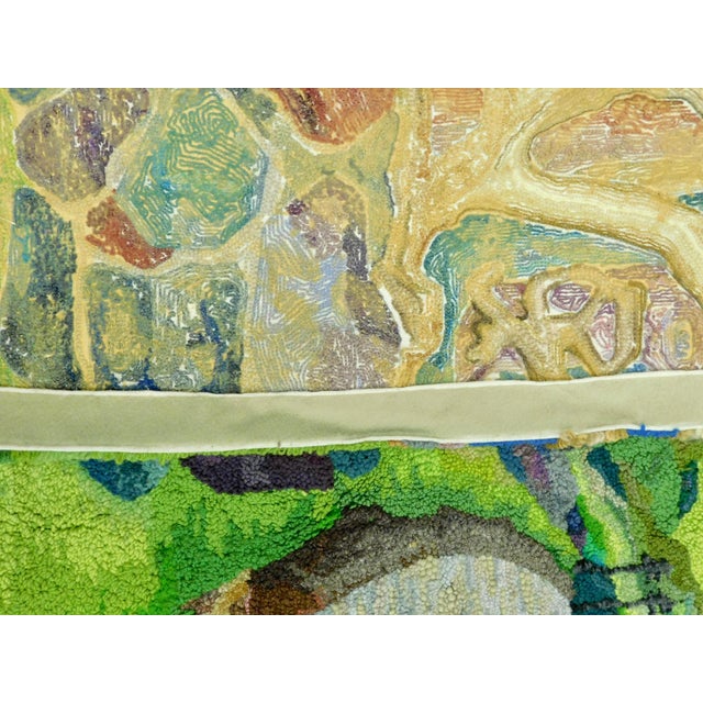 Trudi Shippenberg, Large Americana Folk Art Pictorial Hooked Rug Wool Wall Hanging Tapestry For Sale In Miami - Image 6 of 9