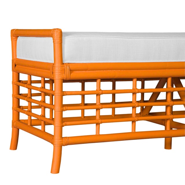 David Francis Luna Bench - Orange For Sale - Image 4 of 7