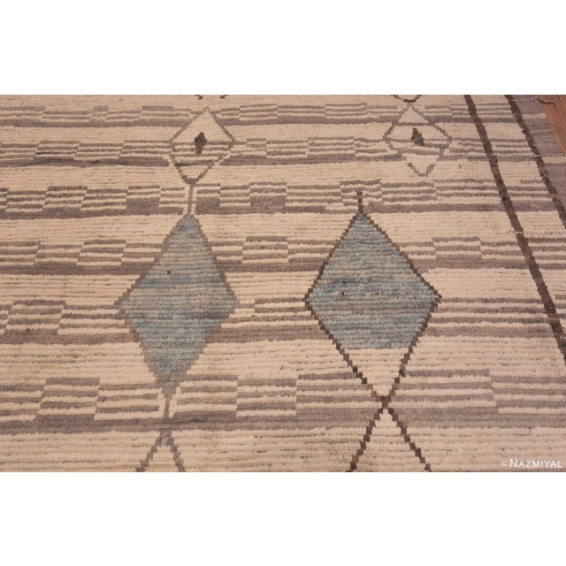 2020s Nazmiyal Collection Large Geometric Tribal Diamond Modern Area Rug For Sale - Image 5 of 5