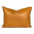 Brown Leather + Tweed Pillow For Sale