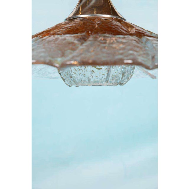 Midmod Glass Hanging Lamp by Orrefors, 1960s For Sale - Image 6 of 18