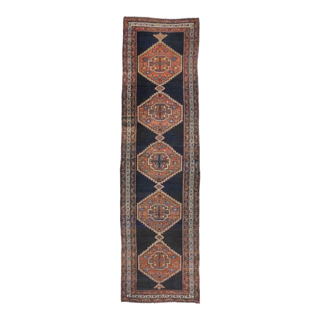 Antique Persian Hamadan Rug, 03'06 X 12'08 For Sale