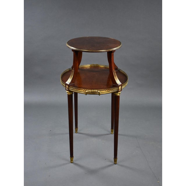 19th Century French Mahogany Etagere, 1880s For Sale - Image 9 of 15