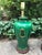 Faux Malachite Ginger Jar Lamps - A Pair. Beautiful faux malachite lamp pair with gold painted accents, solid brass...