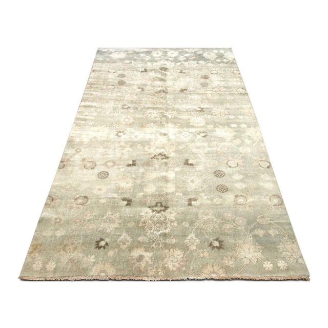 1950s Turkish Oushak Rug For Sale In Los Angeles - Image 6 of 7