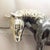 Vintage Italian Handmade Genuine Silver Saturno Branded Darkened Horse Figurine, 1980s For Sale - Image 9 of 13