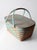 Vintage Splint Weave Picnic Basket For Sale - Image 10 of 10