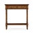 French Provincial Contemporary Jacobean Short Narrow Console Table For Sale - Image 3 of 5