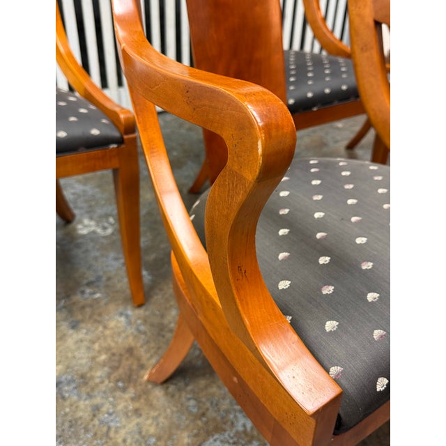 Baker Furniture Vintage Palladian Dining Chairs, Set of Six For Sale - Image 9 of 12