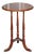 Hexagon Side Table in Hardwood with Curved Spade Feet For Sale
