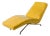 Mid-Century Modernist Bauhaus Chaise Lounge in Yellow Leather and Chrome-Plated Steel from Montel, 2000s For Sale