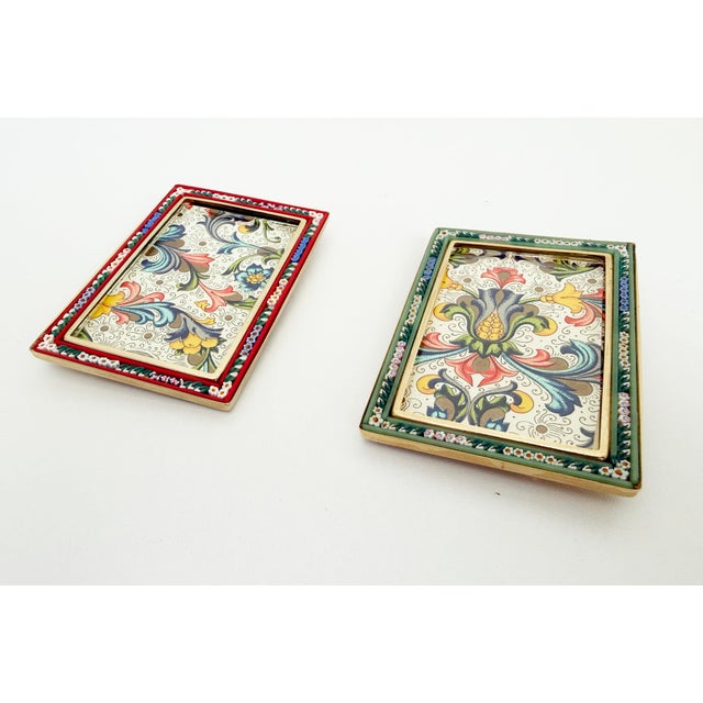 1960s Italian Micro Mosaic Picture Frames - A Pair For Sale - Image 10 of 10