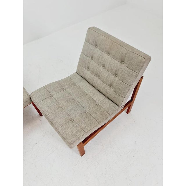 Mid-Century Danish Teak Lounge Chairs by Ole Gjerlov Knudsen and Torben Lind for France and Son, 1960s For Sale - Image 10 of 18