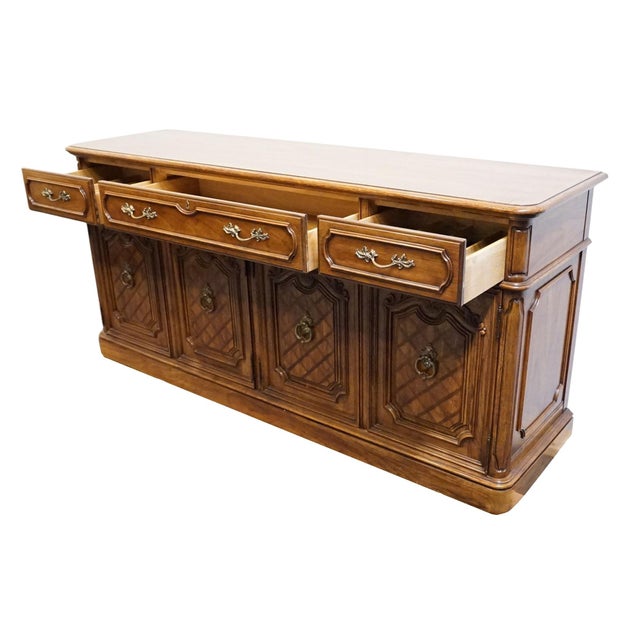 Wood Thomasville Furniture Camille Collection Country French Provincial 72" Buffet 11421-130 For Sale - Image 7 of 14