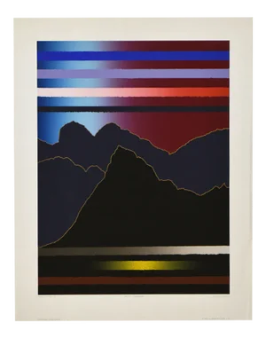 Arthur Secunda, Large Abstract, Notte Luganese, 1983