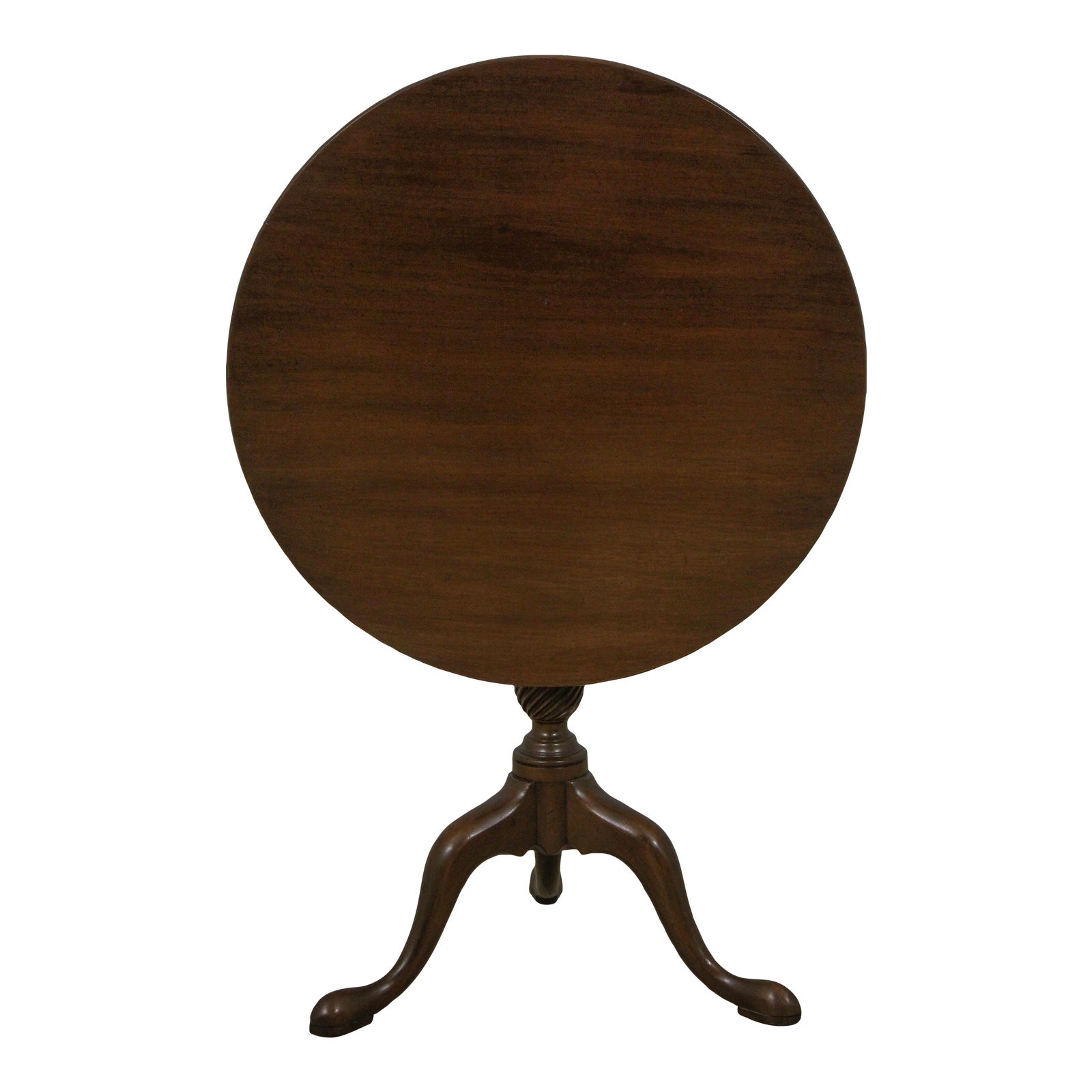 Kittinger Historic Newport Round Mahogany Tilt Top Table Chairish