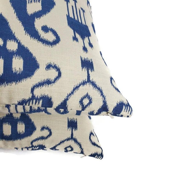 Robert Allen Sweet Nothings in Bluebell Pillow Cover For Sale In Portland, OR - Image 6 of 7