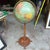 1970s Streamlined Designed Wooden MCM Standing Globe For Sale - Image 10 of 12