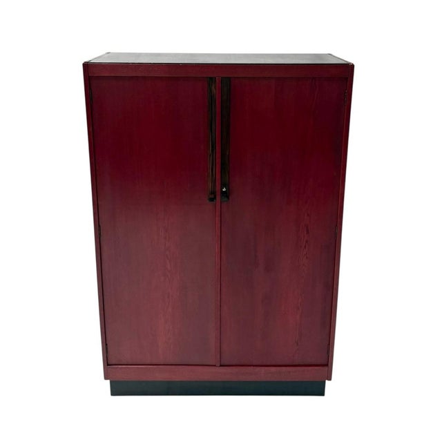 Art Deco Modernist Armoire by A.H. Jansen for L.O.V. Oosterbeek, 1920s For Sale - Image 14 of 16